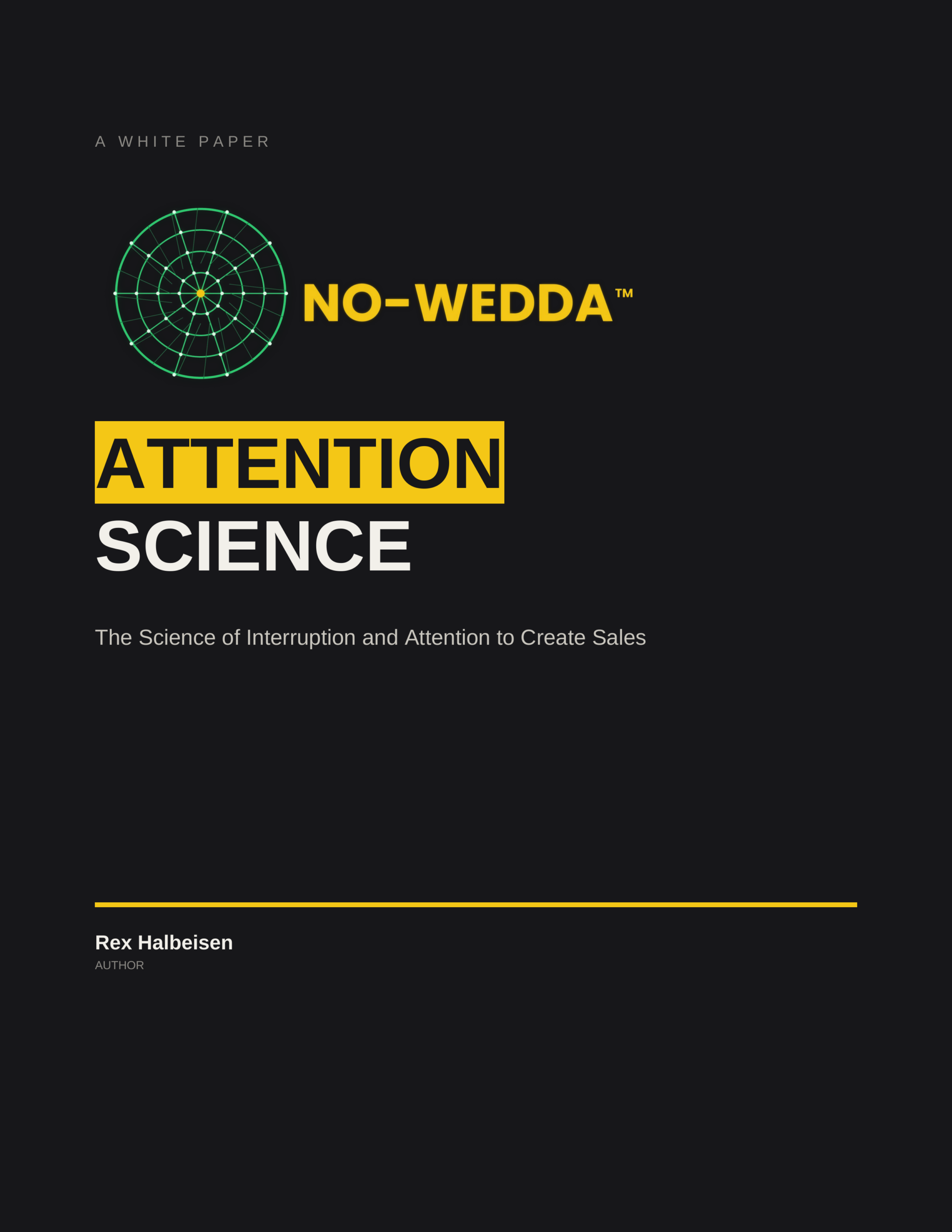 No-Wedda: The Science of Attention book cover